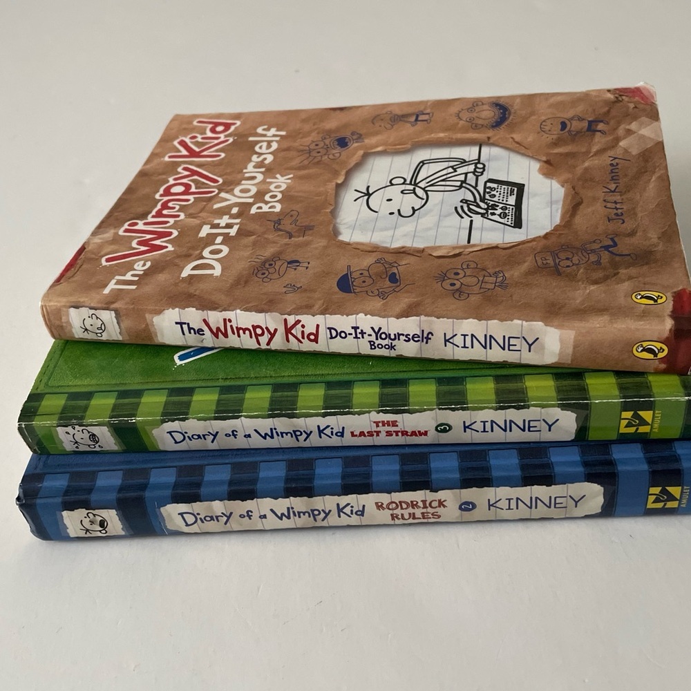 The Wimpy Kid Set of 3- Do It Yourself/ The Last Straw/ Roderick Rules